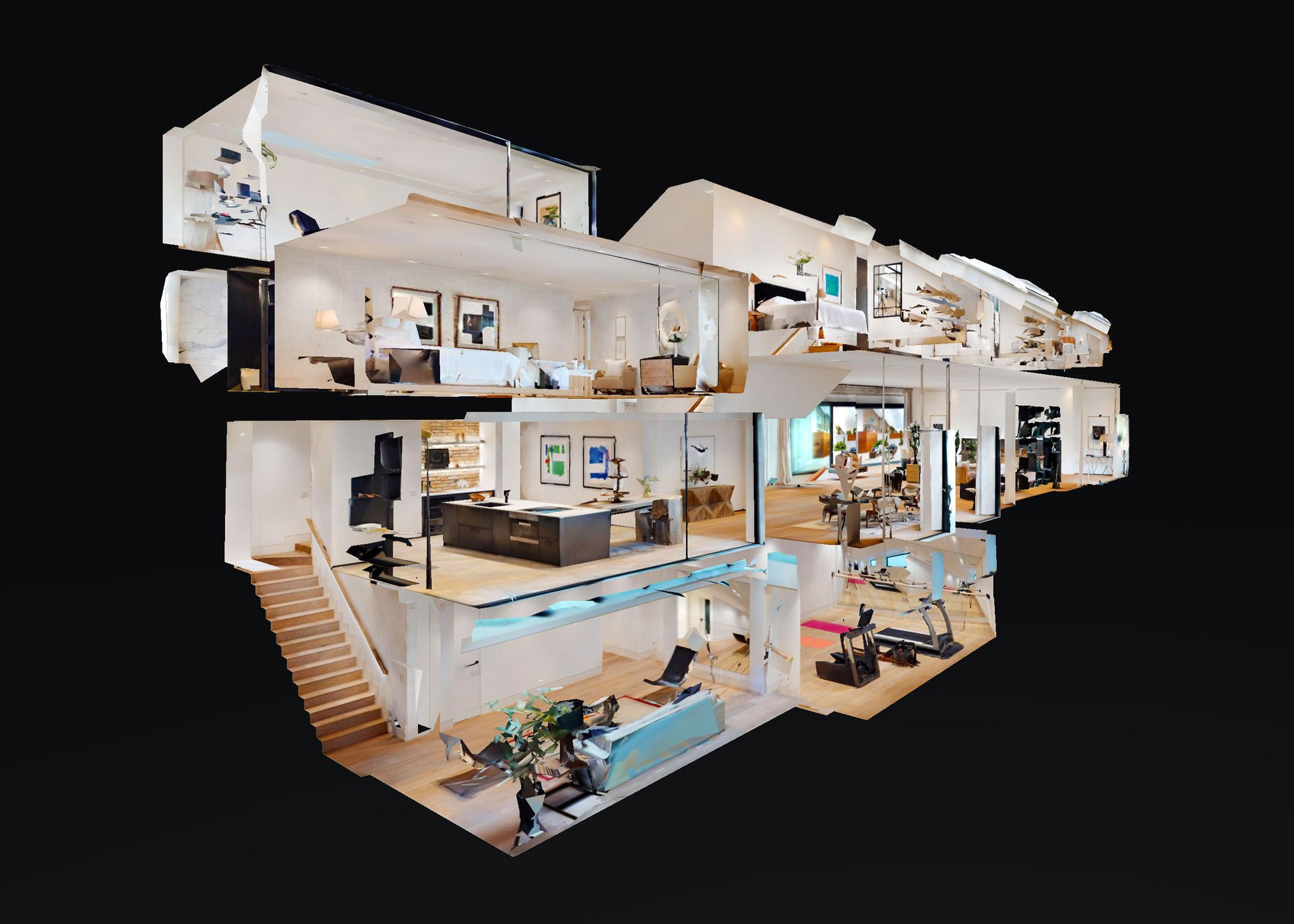 Matterport 3D dollhouse view of real estate